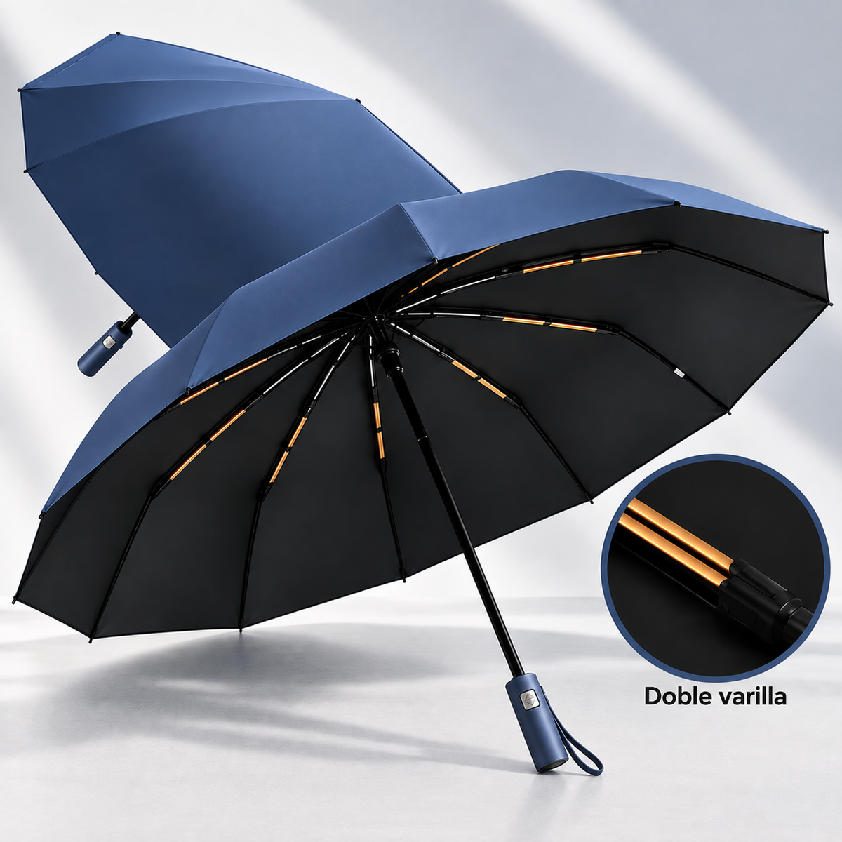 Paraguas StormShield™ Automático Antiviento 24 Varillas