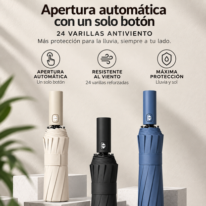 Paraguas StormShield™ Automático Antiviento 24 Varillas